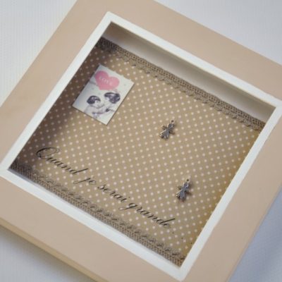 Souvenirs d'Alice Gard decoration bois tableau mots d'enfants Quand je serai grande