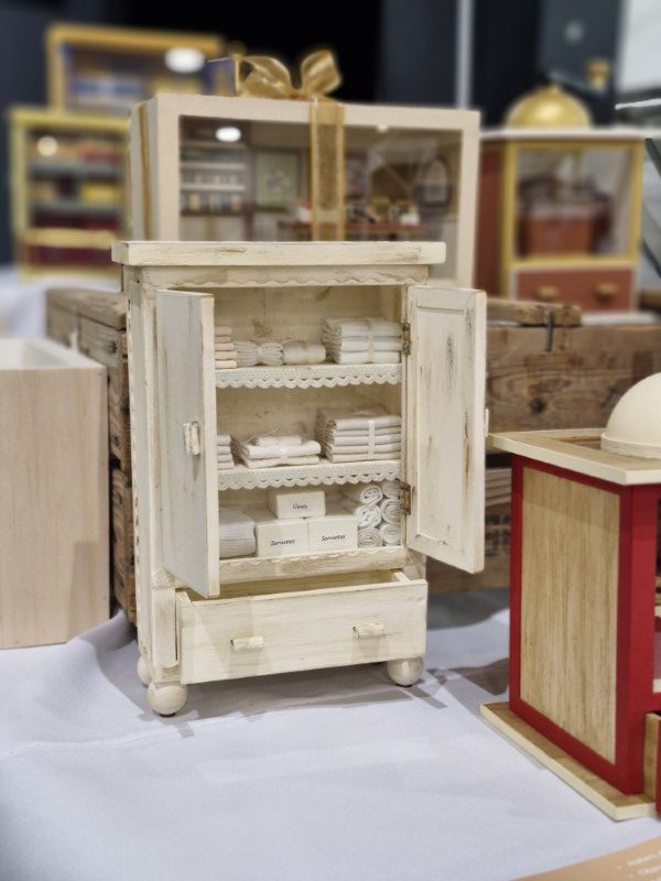 Souvenirs d'Alice Gard au salon de l'Habitat et rénovation ateliers bois tendre et présentation des miniatures artisanales