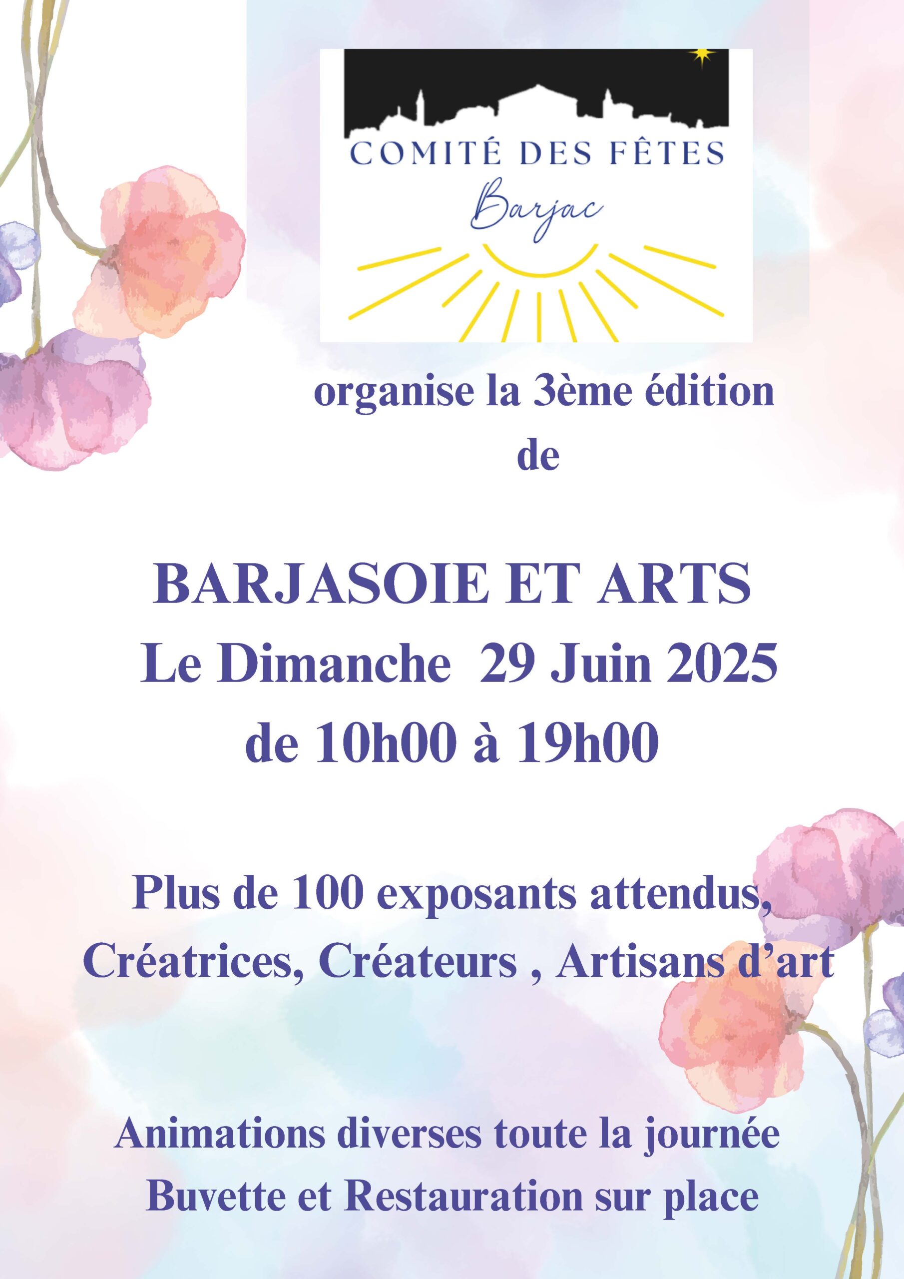 Salon Barjasoie et Art à Barjac dans le Gard nombreux créateurs et artisans d'art